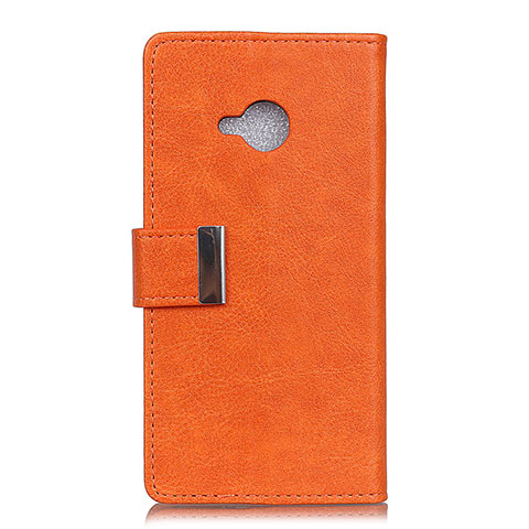 Funda de Cuero Cartera con Soporte Carcasa L02 para HTC U11 Life Naranja