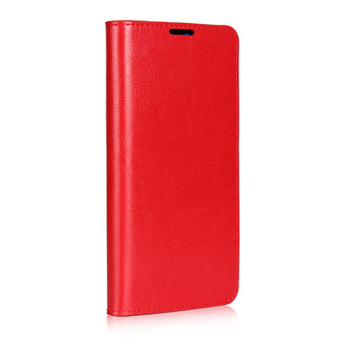 Funda de Cuero Cartera con Soporte Carcasa L02 para Huawei Mate 20 Rojo