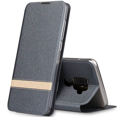 Funda de Cuero Cartera con Soporte Carcasa L02 para Huawei Mate 30 Lite Gris