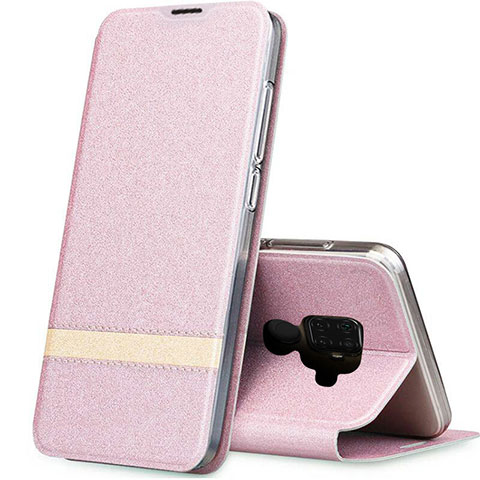 Funda de Cuero Cartera con Soporte Carcasa L02 para Huawei Mate 30 Lite Oro Rosa