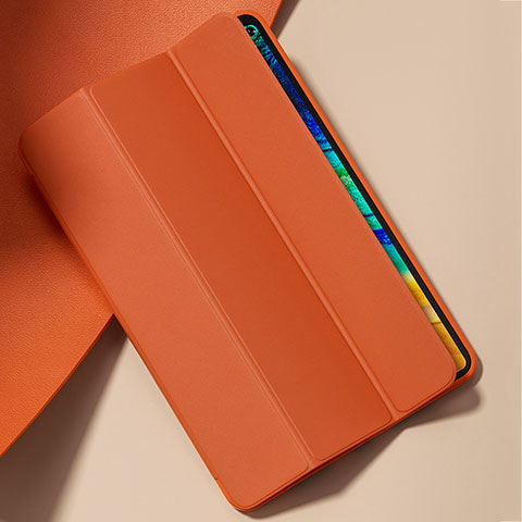 Funda de Cuero Cartera con Soporte Carcasa L02 para Huawei MatePad Pro 5G 10.8 Naranja