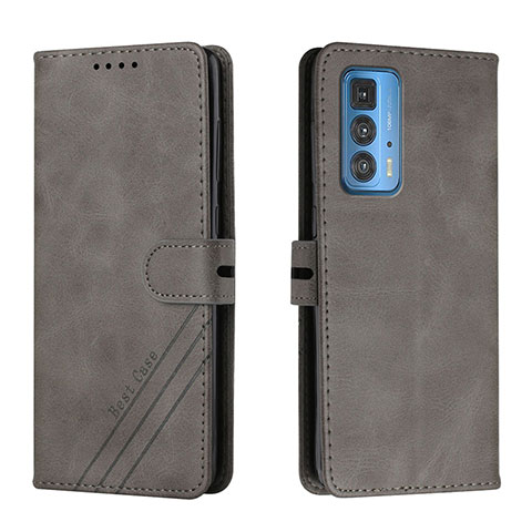 Funda de Cuero Cartera con Soporte Carcasa L02 para Motorola Moto Edge S Pro 5G Gris Oscuro