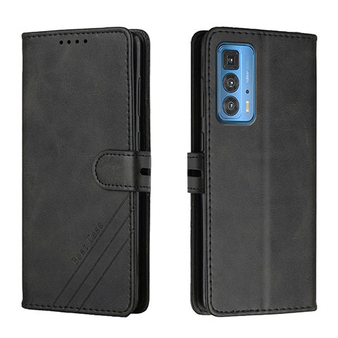 Funda de Cuero Cartera con Soporte Carcasa L02 para Motorola Moto Edge S Pro 5G Negro