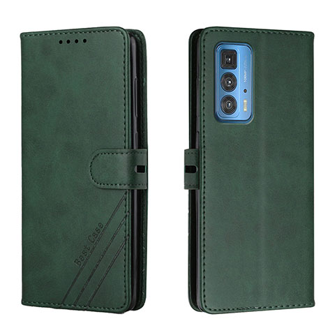 Funda de Cuero Cartera con Soporte Carcasa L02 para Motorola Moto Edge S Pro 5G Verde