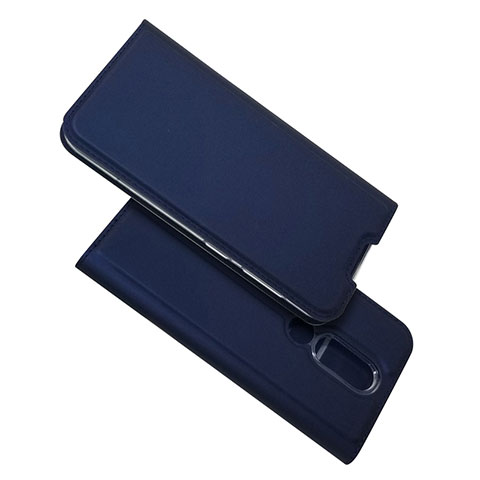 Funda de Cuero Cartera con Soporte Carcasa L02 para Nokia 4.2 Azul