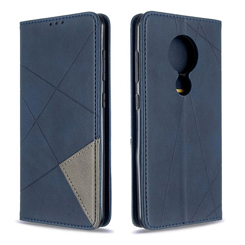 Funda de Cuero Cartera con Soporte Carcasa L02 para Nokia 6.2 Azul