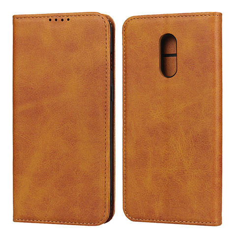 Funda de Cuero Cartera con Soporte Carcasa L02 para OnePlus 7 Naranja