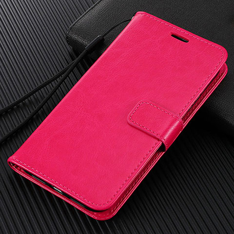 Funda de Cuero Cartera con Soporte Carcasa L02 para Oppo Reno3 Pro Rosa Roja