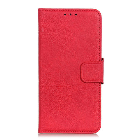 Funda de Cuero Cartera con Soporte Carcasa L02 para Realme C11 Rojo