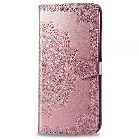 Funda de Cuero Cartera con Soporte Carcasa L02 para Realme C3 Oro Rosa