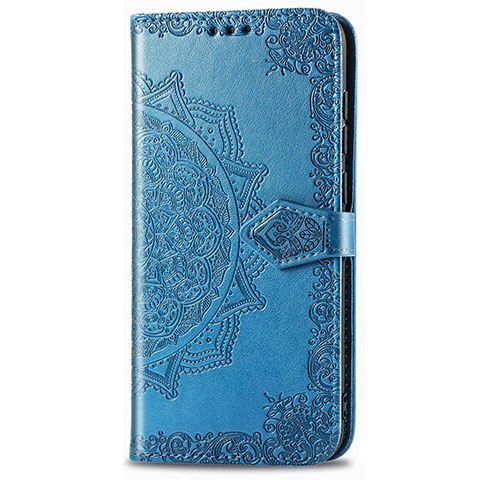 Funda de Cuero Cartera con Soporte Carcasa L02 para Realme Narzo 20A Azul