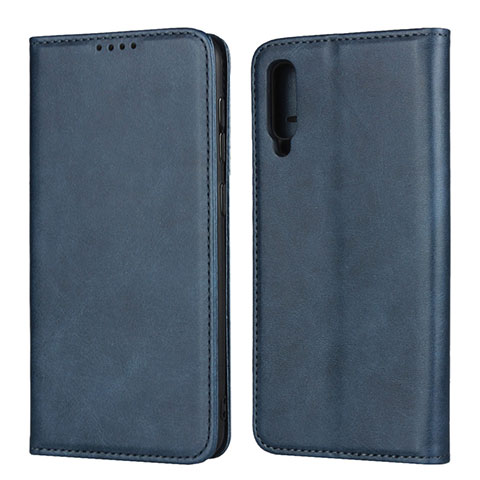 Funda de Cuero Cartera con Soporte Carcasa L02 para Samsung Galaxy A30S Azul