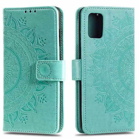 Funda de Cuero Cartera con Soporte Carcasa L02 para Samsung Galaxy A71 4G A715 Verde