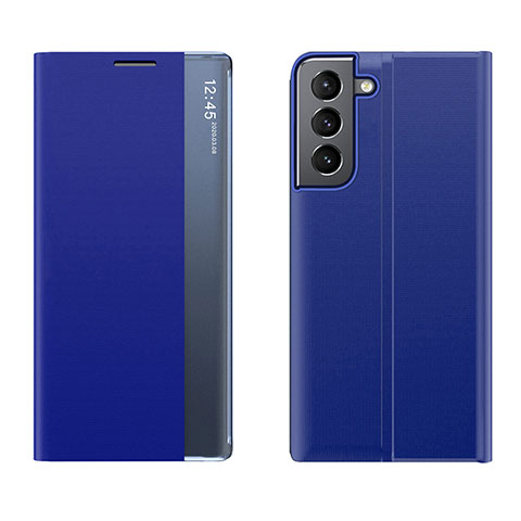 Funda de Cuero Cartera con Soporte Carcasa L02 para Samsung Galaxy S23 Plus 5G Azul