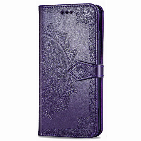 Funda de Cuero Cartera con Soporte Carcasa L02 para Samsung Galaxy XCover Pro Morado