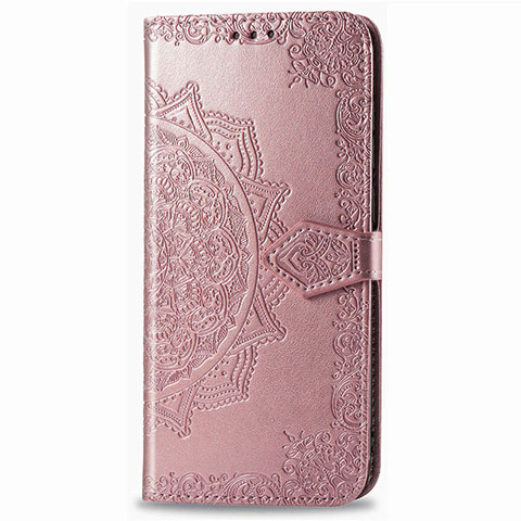 Funda de Cuero Cartera con Soporte Carcasa L02 para Samsung Galaxy XCover Pro Oro Rosa