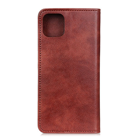 Funda de Cuero Cartera con Soporte Carcasa L02 para Xiaomi Mi 10 Lite Marron