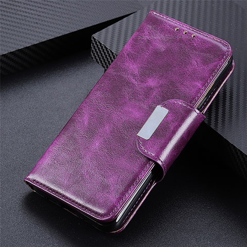 Funda de Cuero Cartera con Soporte Carcasa L02 para Xiaomi Mi 10i 5G Morado