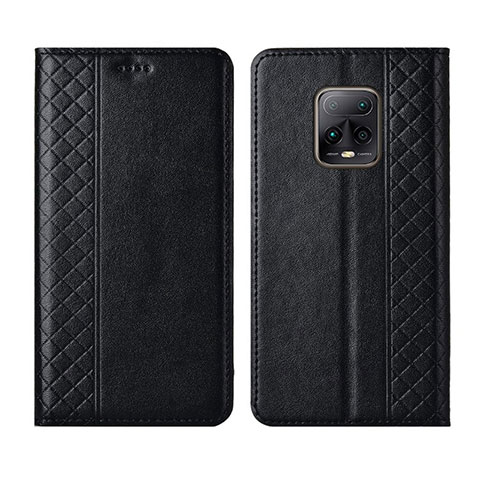 Funda de Cuero Cartera con Soporte Carcasa L02 para Xiaomi Redmi 10X 5G Negro