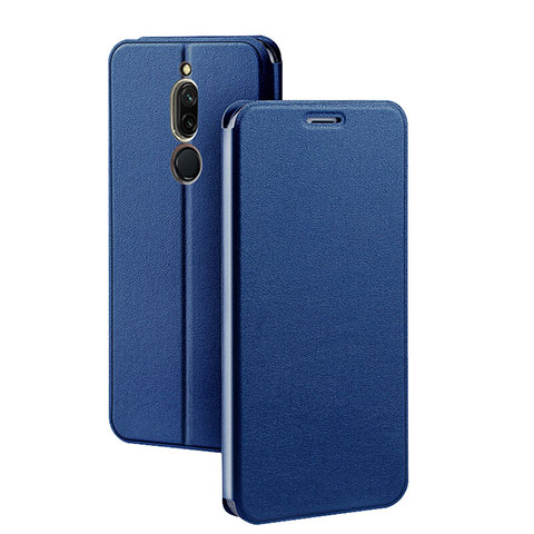 Funda de Cuero Cartera con Soporte Carcasa L02 para Xiaomi Redmi 8 Azul