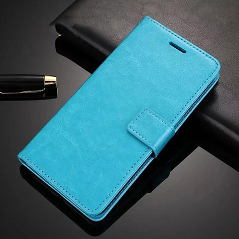 Funda de Cuero Cartera con Soporte Carcasa L02 para Xiaomi Redmi 8A Azul Cielo