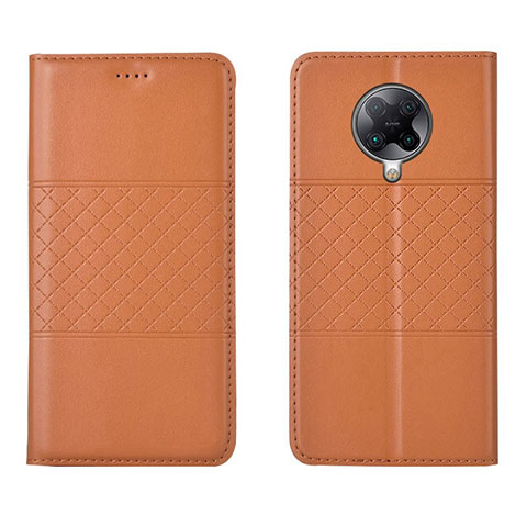 Funda de Cuero Cartera con Soporte Carcasa L02 para Xiaomi Redmi K30 Pro Zoom Naranja