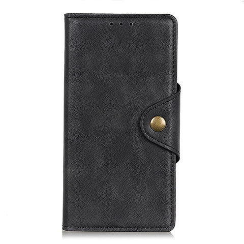 Funda de Cuero Cartera con Soporte Carcasa L02 para Xiaomi Redmi Note 9S Negro