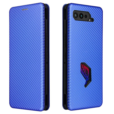 Funda de Cuero Cartera con Soporte Carcasa L02Z para Asus ROG Phone 5 Ultimate Azul