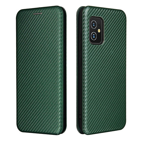 Funda de Cuero Cartera con Soporte Carcasa L02Z para Asus Zenfone 8 ZS590KS Verde