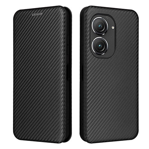 Funda de Cuero Cartera con Soporte Carcasa L02Z para Asus Zenfone 9 Negro