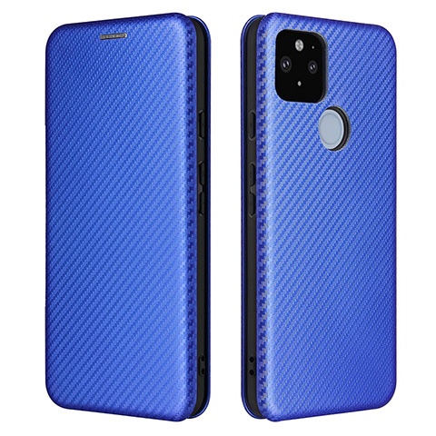 Funda de Cuero Cartera con Soporte Carcasa L02Z para Google Pixel 5a 5G Azul