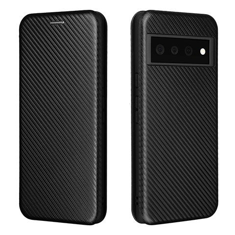 Funda de Cuero Cartera con Soporte Carcasa L02Z para Google Pixel 6 Pro 5G Negro