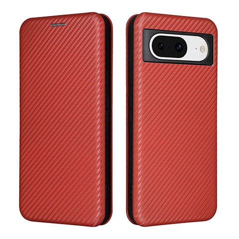 Funda de Cuero Cartera con Soporte Carcasa L02Z para Google Pixel 8 5G Marron