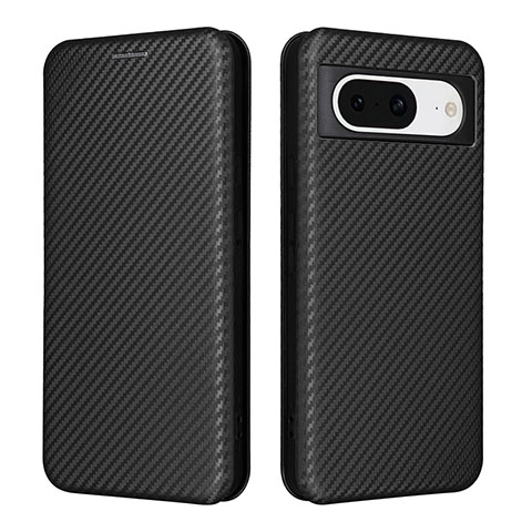 Funda de Cuero Cartera con Soporte Carcasa L02Z para Google Pixel 8 5G Negro