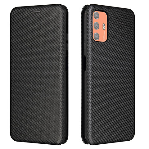 Funda de Cuero Cartera con Soporte Carcasa L02Z para HTC Desire 21 Pro 5G Negro