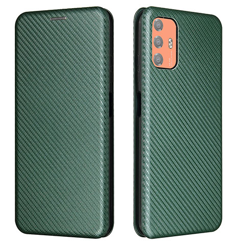 Funda de Cuero Cartera con Soporte Carcasa L02Z para HTC Desire 21 Pro 5G Verde