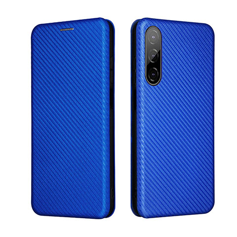 Funda de Cuero Cartera con Soporte Carcasa L02Z para HTC Desire 22 Pro 5G Azul