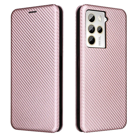 Funda de Cuero Cartera con Soporte Carcasa L02Z para HTC U23 5G Oro Rosa