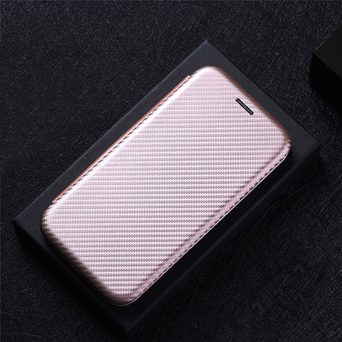 Funda de Cuero Cartera con Soporte Carcasa L02Z para Huawei Honor X7a Oro Rosa