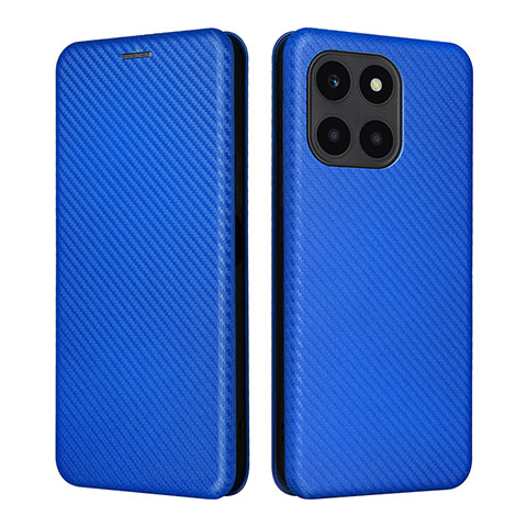 Funda de Cuero Cartera con Soporte Carcasa L02Z para Huawei Honor X8b Azul