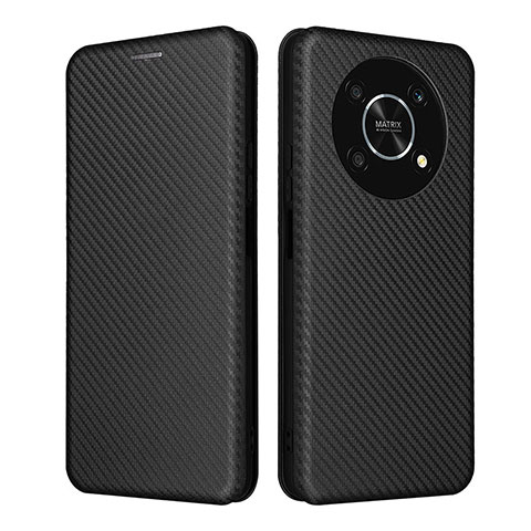 Funda de Cuero Cartera con Soporte Carcasa L02Z para Huawei Honor X9 5G Negro