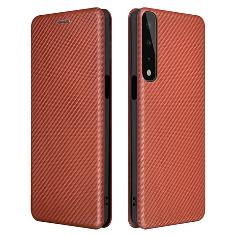 Funda de Cuero Cartera con Soporte Carcasa L02Z para LG Stylo 7 Marron