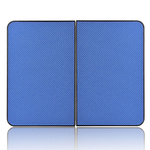 Funda de Cuero Cartera con Soporte Carcasa L02Z para Microsoft Surface Duo Azul