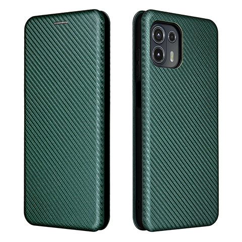 Funda de Cuero Cartera con Soporte Carcasa L02Z para Motorola Moto Edge 20 Lite 5G Verde