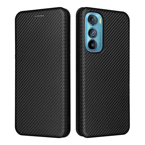 Funda de Cuero Cartera con Soporte Carcasa L02Z para Motorola Moto Edge 30 5G Negro