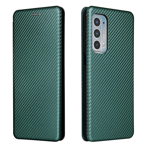 Funda de Cuero Cartera con Soporte Carcasa L02Z para Motorola Moto Edge Lite 5G Verde