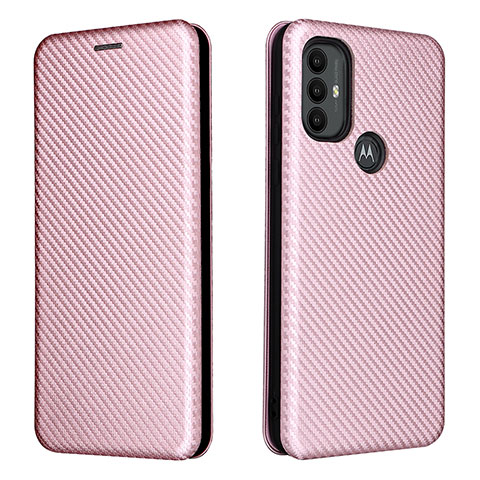 Funda de Cuero Cartera con Soporte Carcasa L02Z para Motorola Moto G Power (2022) Oro Rosa