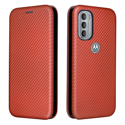 Funda de Cuero Cartera con Soporte Carcasa L02Z para Motorola Moto G31 Marron