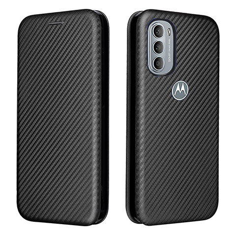 Funda de Cuero Cartera con Soporte Carcasa L02Z para Motorola Moto G41 Negro