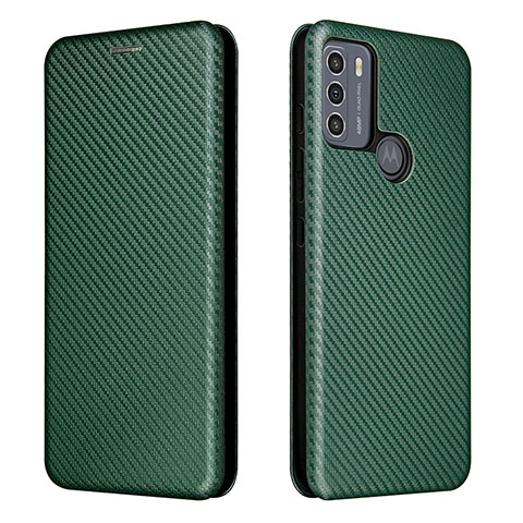 Funda de Cuero Cartera con Soporte Carcasa L02Z para Motorola Moto G50 Verde